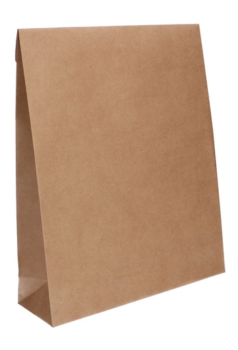 [K1070245] Luxe Kadozakjes Fabro Kraft Met Plakstrip 32x10x40cm 10stuks