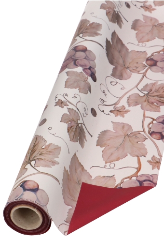 [K1080104] 2 HALEN & 1 BETALEN Cadeaufolie Dubbelzijdig Druif 70cm x 50meter