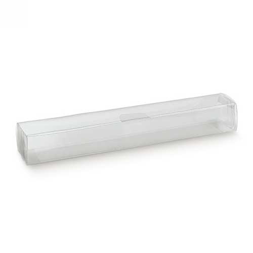 [K1270569] Transparant Rechthoekig Kadodoosje Plastic PET 24x4x3cm 10stuks