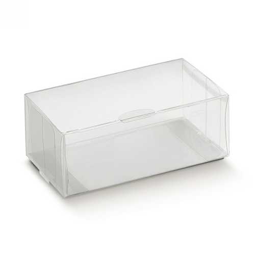 [K1270570] Transparant Rechthoekig Kadodoosje Plastic PET 8x4x3cm 10stuks
