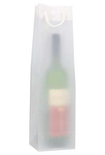 [K1170273] Wijntasje Dolo White Frosted 1fles 180my 10x9x38cm 10stuks