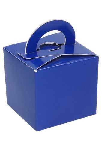 [K1270581] Kubus Geschenkdoosjes Met Hengsel Blauw 6.5x6.5x5.5cm 10stuks