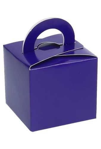[K1270582] Kubus Geschenkdoosjes Met Hengsel Paars 6.5x6.5x5.5cm 10stuks