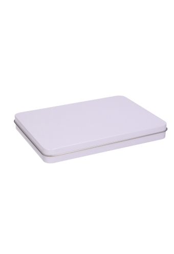 [1150281] Blikken Wit Blanco A5 22x16x2.5cm 12stuks
