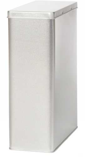 [1150285] Blikken Blanco Rechthoekig 19.1x8.7x25.5cm 12stuks