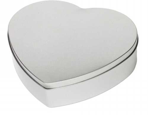 [1150288] Blikken Blanco Hart Groot 18.3x17x4.7cm 8stuks