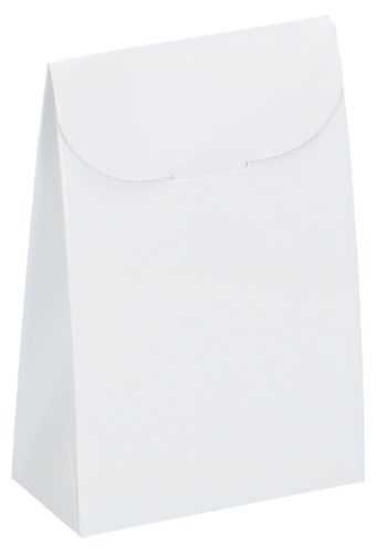 [K1270594] Kadozakje Java Met Sluiting Sacchet Glans Wit 9x4.5x13cm 10 stuks