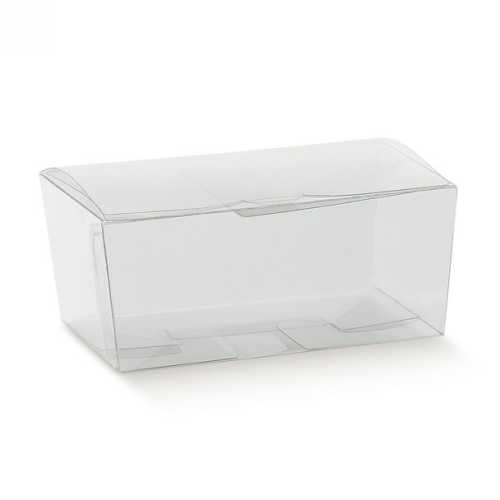[K1270585] Transparant Bonbondoosje Plastic 12.5x8x6.5cm 500 gram 10stuks