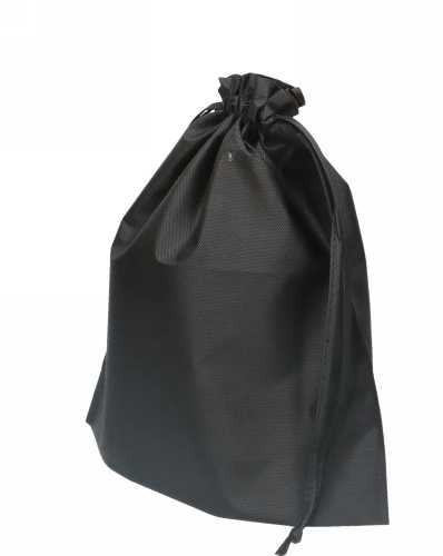 [K1070281] Geschenkzak Nonwoven Met Trekkoord Patti Zwart 35x10x39cm 200stuks