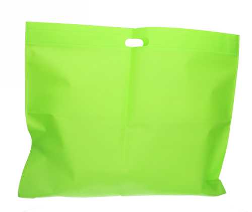 [1110269] Draagtas Dongo Nonwoven Uitgesneden Handvat Groen 48x50cm 200stuks