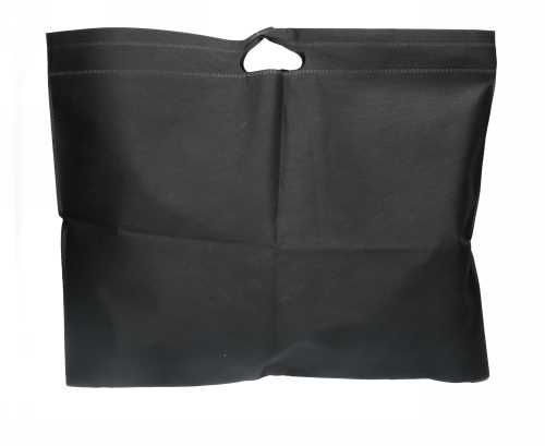 [1110273] Draagtas Dongo Nonwoven Uitgesneden Handvat Zwart 58x50cm 200stuks