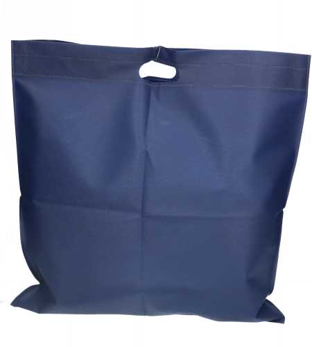 [1110274] Draagtas Dongo Nonwoven Uitgesneden Handvat Blauw 58x50cm 200stuks