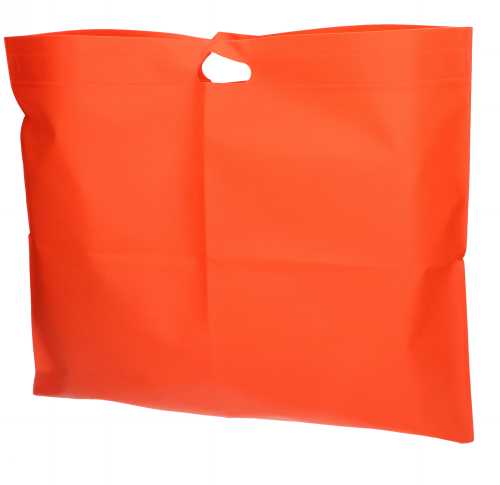 [1110277] Draagtas Dongo Nonwoven Uitgesneden Handvat Oranje 58x50cm 200stuks