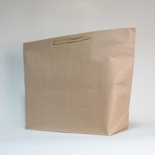 [1110295] Draagtas Papieren Gerecycled Balogna Naturel 45x18x63cm 50stuks