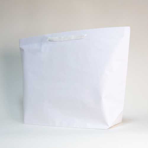 [1110296] Draagtas Papieren Gerecycled Balogna Wit 45x18x63cm 50stuks