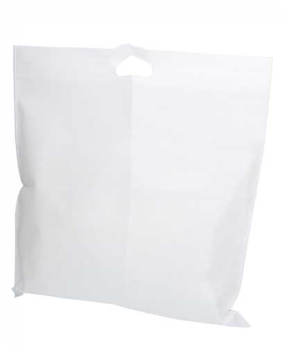 [1110251] Draagtas Dongo Nonwoven Uitgesneden Handvat Wit 23.5x35cm 200stuks