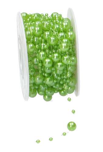 [K1390147] Koord Lint Balletjes Groen 8mm x 10 meter