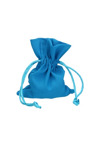 [K1070292] 2 HALEN & 1 BETALEN Textiel Kadozakjes Saccetto Turquoise 9x12cm 10st