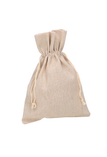 [K1070297] Kadozakjes Katoen Recycled Naturel Met Koord Groot 17x24cm 10stuks