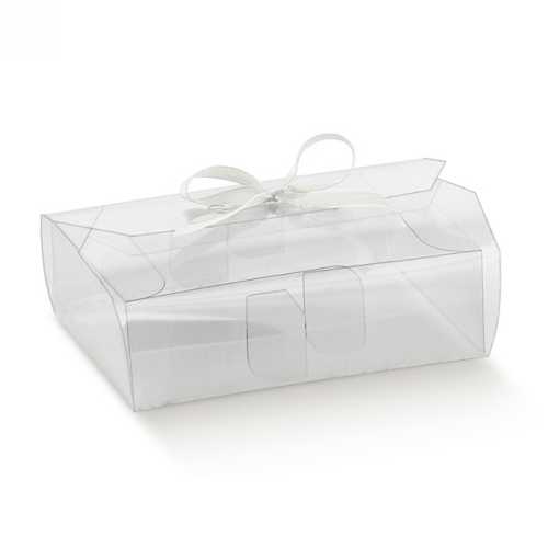 [K1270640] Transparant Murano Plastic 9.5x6.5x4cm 10stuks