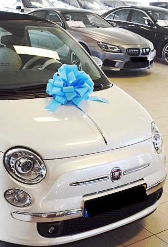 [K1290107] Autostrikken Groot Padova Gelakt Blauw d35+17cm Hoogte 22cm.