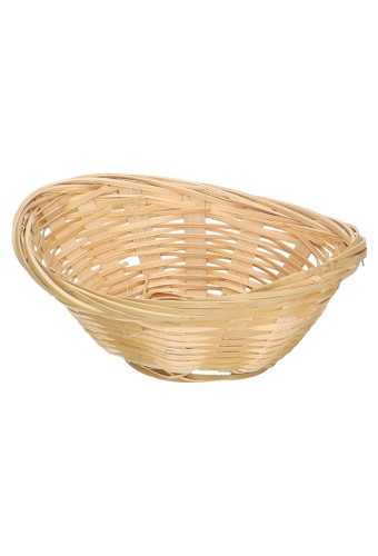 [1190004] Bamboemanden Broodmand bamboe dicht ovaal 12cm 50stuks