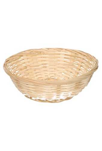 [1190012] Bamboemanden Broodmand bamboe dicht rond 20cm x 7cm hoogte 40stuks