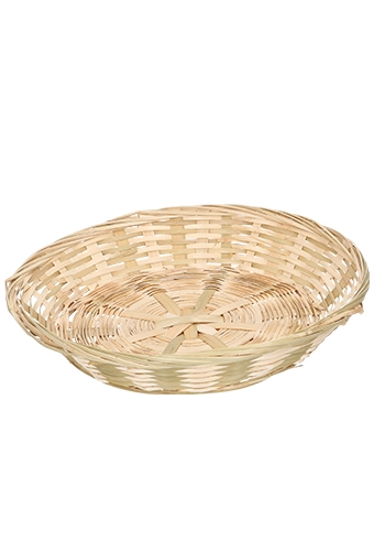 [1190042] Schaal bamboe rond 30cm laag 30stuks