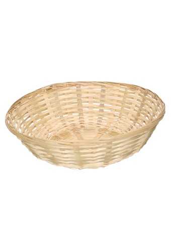 [1190043] Bamboemanden Broodmand bamboe dicht rond 30x9cm 30stuks