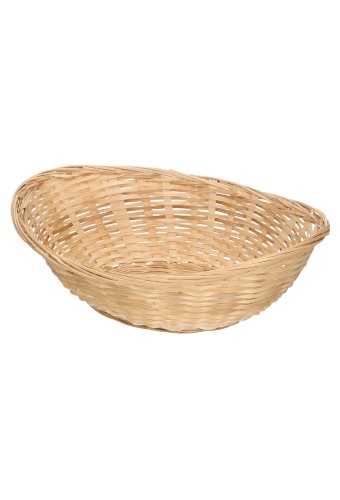 [1190045] Bamboemanden Broodmand bamboe dicht ovaal 30cm 30stuks