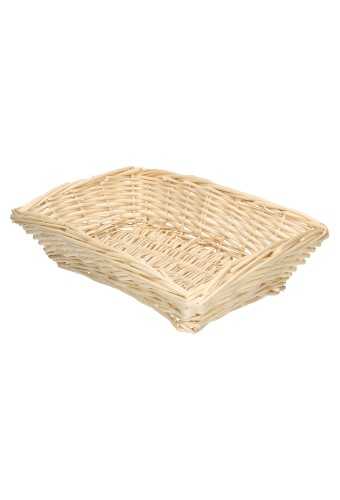 [1190160] Rietenmanden Broodmand witt. schuinopl. 32x21x8cm 10stuks