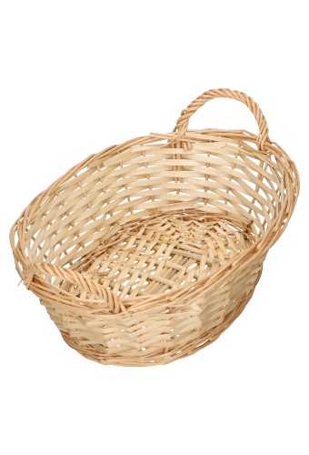 [1190187] Rietenmanden witte en ovaal met 2 oren 35x26x10cm 10stuks