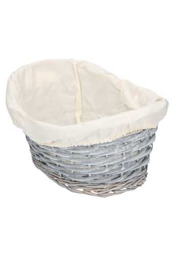 [1190222] Rietenmanden ovaal stonew. gevoerd met 2 handgr. 37x24x12+16cm 10stuks