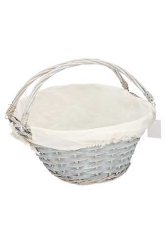 [1190265] Rietenmanden Mand ovaal stonew. 2 scharnierhengsels 34x30x13cm 8stuks