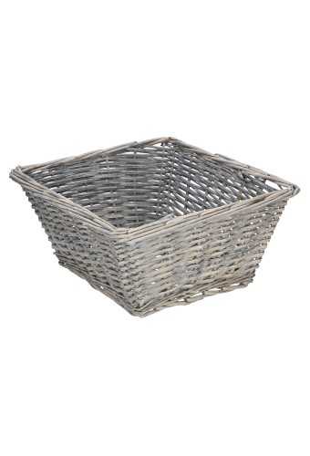 [1190289] Rietenmanden Rechthoekig Grey 35x30x16cm 8stuks