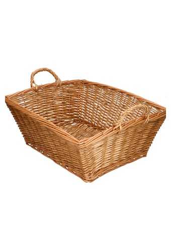 [1190423] Rietenmanden Bewaarmand buff met oren 47x36x20cm 4stuks