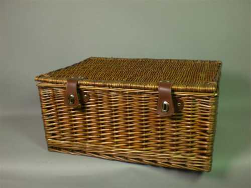 [1190656] Rietenmanden met deksel en handgrepen 57x41x27cm 2stuks