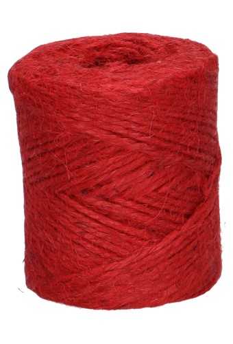 [K1390173] Koord Lint Jute Rood 2mm x 70 meter