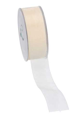 [K1320161] Organza Lint Creme 38mm x 50 meter.