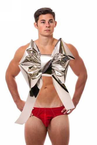 [K1290109-BODY] Grote Bodystrik Men Or Women Zilver.45x35+50cm lichaamstrik