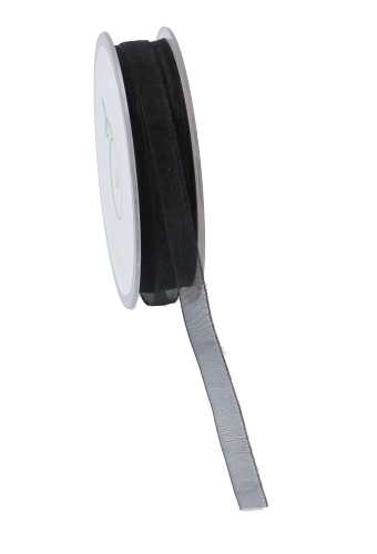 [K1320125] Organza Lint Zwart 10mm x 50 meter.