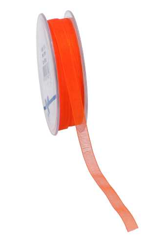 [K1320129] Organza Lint Oranje 10mm x 50 meter.