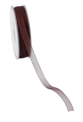 [K1320130] Organza Lint Bruin 10mm x 50 meter.