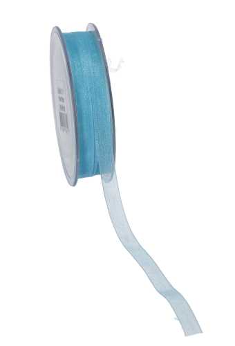 [K1320135] Organza Lint Baby Blauw 10mm x 50 meter.