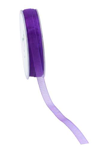 [K1320139] Organza Lint Paars 10mm x 50 meter.