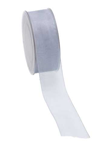 [K1320163] Organza Lint Licht Grijs 38mm x 50 meter.