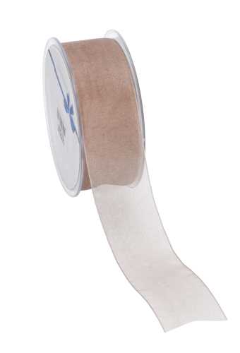 [K1320164] Organza Lint Taupe 38mm x 50 meter.