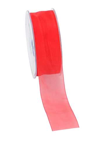 [K1320173] Organza Lint Rood 38mm x 50 meter.