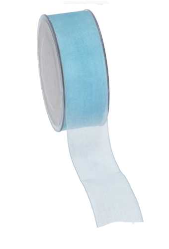 [K1320175] Organza Lint Baby Blauw 38mm x 50 meter.