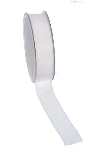 [K1320140] Organza Lint Wit 25mm x 50 meter.